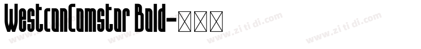 WestconComstor Bold字体转换